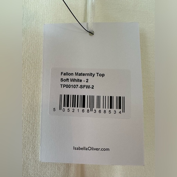 Isabella Oliver Women’s Fallon Maternity Top Soft White NWT (Size 2/US 6) - Picture 5 of 12